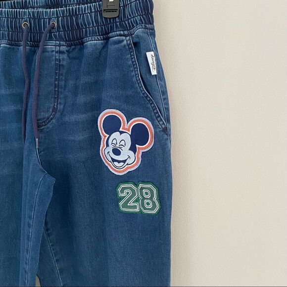 Disney Park Her Universe Women’s Embroidered Patches Jogger Denim Pants - Picture 2 of 4